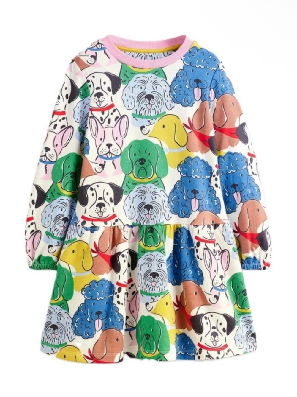 Mini Boden Dog Long Sleeve Sweatshirt Dress Size 11-12Y